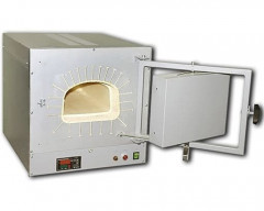 Печь муфельная 15л, 1250C, программируемый терморегулятор РТ-1250Т, вытяжка