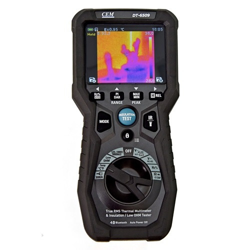 DT-6509 - тестер изоляции и микроомметр высокого разрешения с функцией мультиметра TRMS, со встроенн