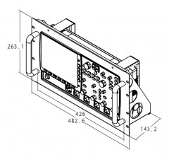 GRA-411 - Комплект для монтажа в 19 стойку осциллографов серий GDS-7200, GDS-7300