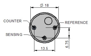 Сенсор 3-х электродный компактный 4 Series 4H/LM на сероводород (H2S, 0-100 ppm)