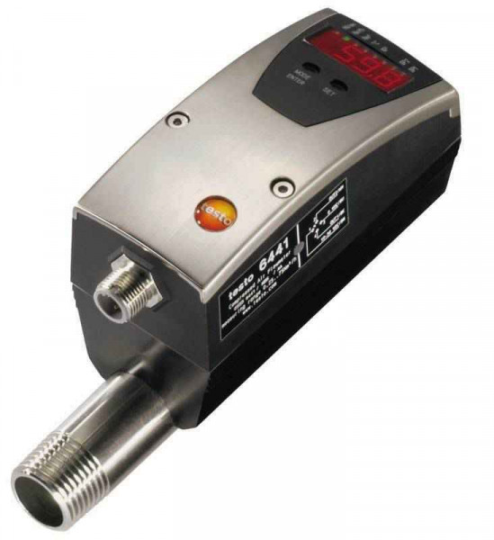Testo 6441 счетчик сжатого воздуха DN15 (1/2”) с аналоговым, импульсным и переключаемым выходом