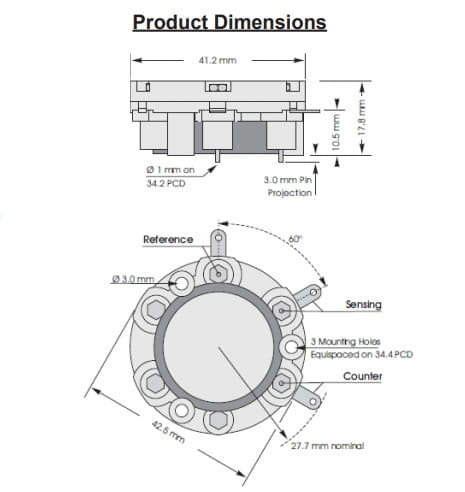 Сенсор 3-х электродный 3 Series 3HL на хлористый водород (HCl, 0-100 ppm)