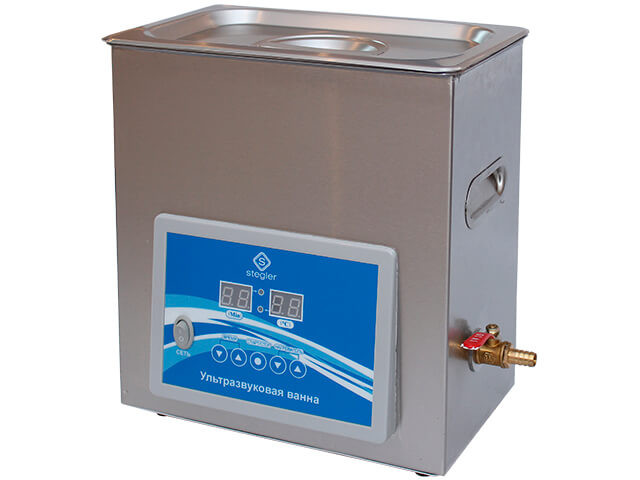 Ультразвуковая ванна (мойка) Stegler 6DT (6 л,20-80 C, 180W)